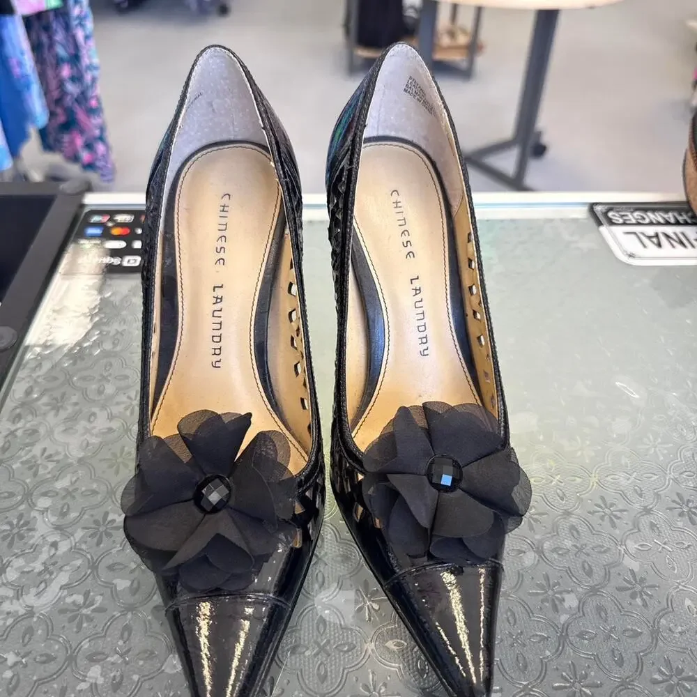 Chinese Laundry Black Patent Leather Sz 6.5
